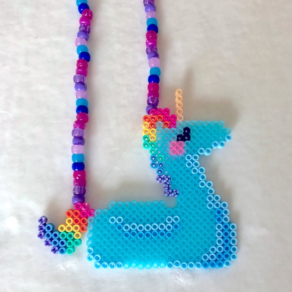 Jewelry - COPY - Blue Unicorn Floatie EDM Kandi